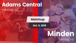 Matchup: Adams Central High vs. Minden  2018