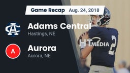 Recap: Adams Central  vs. Aurora  2018