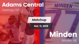 Matchup: Adams Central High vs. Minden  2019