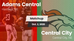Matchup: Adams Central High vs. Central City  2020