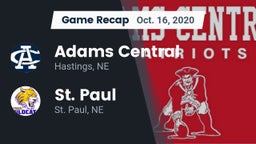 Recap: Adams Central  vs. St. Paul  2020