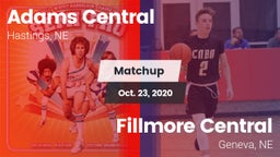 Matchup: Adams Central High vs. Fillmore Central  2020