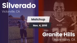 Matchup: Silverado High vs. Granite Hills  2016