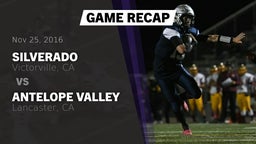 Recap: Silverado  vs. Antelope Valley  2016