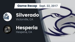 Recap: Silverado  vs. Hesperia  2017