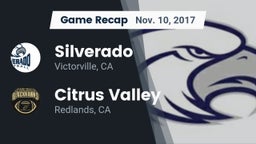 Recap: Silverado  vs. Citrus Valley  2017