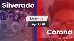 Matchup: Silverado High vs. Corona  2018
