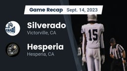 Recap: Silverado  vs. Hesperia  2023