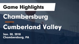 Chambersburg  vs Cumberland Valley  Game Highlights - Jan. 30, 2018