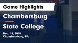 Chambersburg  vs State College  Game Highlights - Dec. 14, 2018