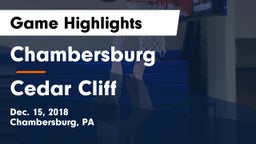 Chambersburg  vs Cedar Cliff  Game Highlights - Dec. 15, 2018