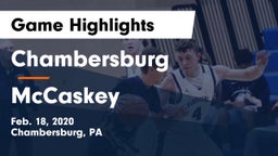 Chambersburg  vs McCaskey  Game Highlights - Feb. 18, 2020