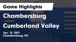 Chambersburg  vs Cumberland Valley  Game Highlights - Jan. 15, 2021