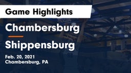 Chambersburg  vs Shippensburg  Game Highlights - Feb. 20, 2021