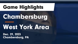 Chambersburg  vs West York Area  Game Highlights - Dec. 29, 2023