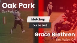 Matchup: Oak Park  vs. Grace Brethren  2016