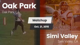 Matchup: Oak Park  vs. Simi Valley  2016