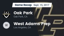 Recap: Oak Park  vs. West Adams Prep  2017