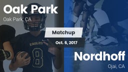 Matchup: Oak Park  vs. Nordhoff  2017