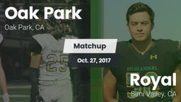 Matchup: Oak Park  vs. Royal  2017