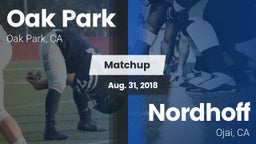 Matchup: Oak Park  vs. Nordhoff  2018