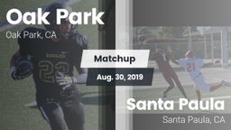 Matchup: Oak Park  vs. Santa Paula  2019