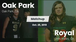 Matchup: Oak Park  vs. Royal  2019