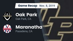 Recap: Oak Park  vs. Maranatha  2019