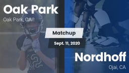 Matchup: Oak Park  vs. Nordhoff  2020