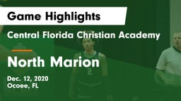 Central Florida Christian Academy  vs North Marion  Game Highlights - Dec. 12, 2020