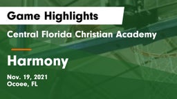 Central Florida Christian Academy  vs Harmony Game Highlights - Nov. 19, 2021