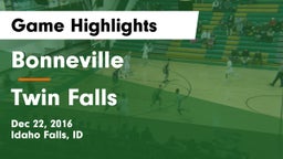 Bonneville  vs Twin Falls Game Highlights - Dec 22, 2016
