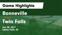 Bonneville  vs Twin Falls Game Highlights - Jan 28, 2017