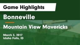 Bonneville  vs Mountain View Mavericks Game Highlights - March 3, 2017