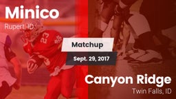 Matchup: Minico  vs. Canyon Ridge  2017