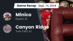 Recap: Minico  vs. Canyon Ridge  2018
