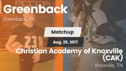 Matchup: Greenback High vs. Christian Academy of Knoxville (CAK) 2017