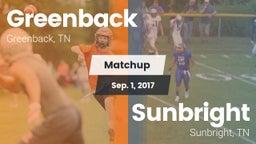Matchup: Greenback High vs. Sunbright  2017
