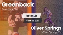 Matchup: Greenback High vs. Oliver Springs  2017