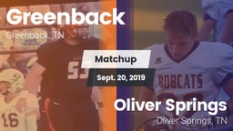 Matchup: Greenback High vs. Oliver Springs  2019