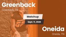 Matchup: Greenback High vs. Oneida  2020