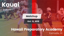 Matchup: Kauai  vs. Hawaii Preparatory Academy 2019