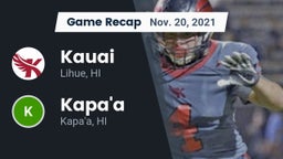 Recap: Kauai  vs. Kapa'a  2021