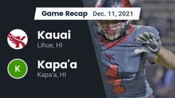 Recap: Kauai  vs. Kapa'a  2021