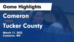 Cameron  vs Tucker County  Game Highlights - March 11, 2023
