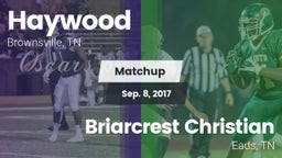Matchup: Haywood  vs. Briarcrest Christian  2017