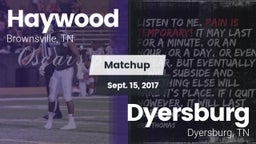 Matchup: Haywood  vs. Dyersburg  2017