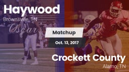 Matchup: Haywood  vs. Crockett County  2017