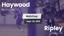 Matchup: Haywood  vs. Ripley  2018