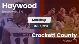 Matchup: Haywood  vs. Crockett County  2018